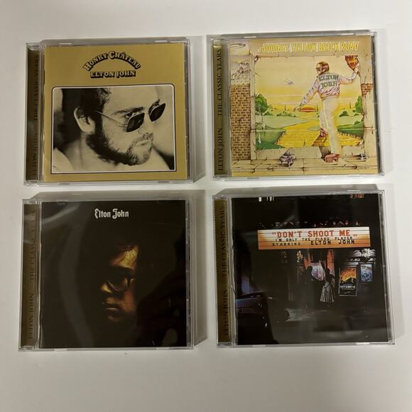 Other - 4 CD Lot Elton John Releases Yellow Brick Road, Honky Chateau Elton John